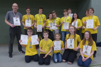 Der VfL-Kader bei der Landesmeisterschaft 2018